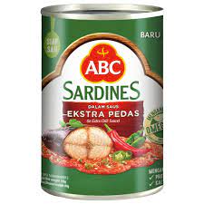 ABC SARDINES EXTRA PEDAS KLG 155g